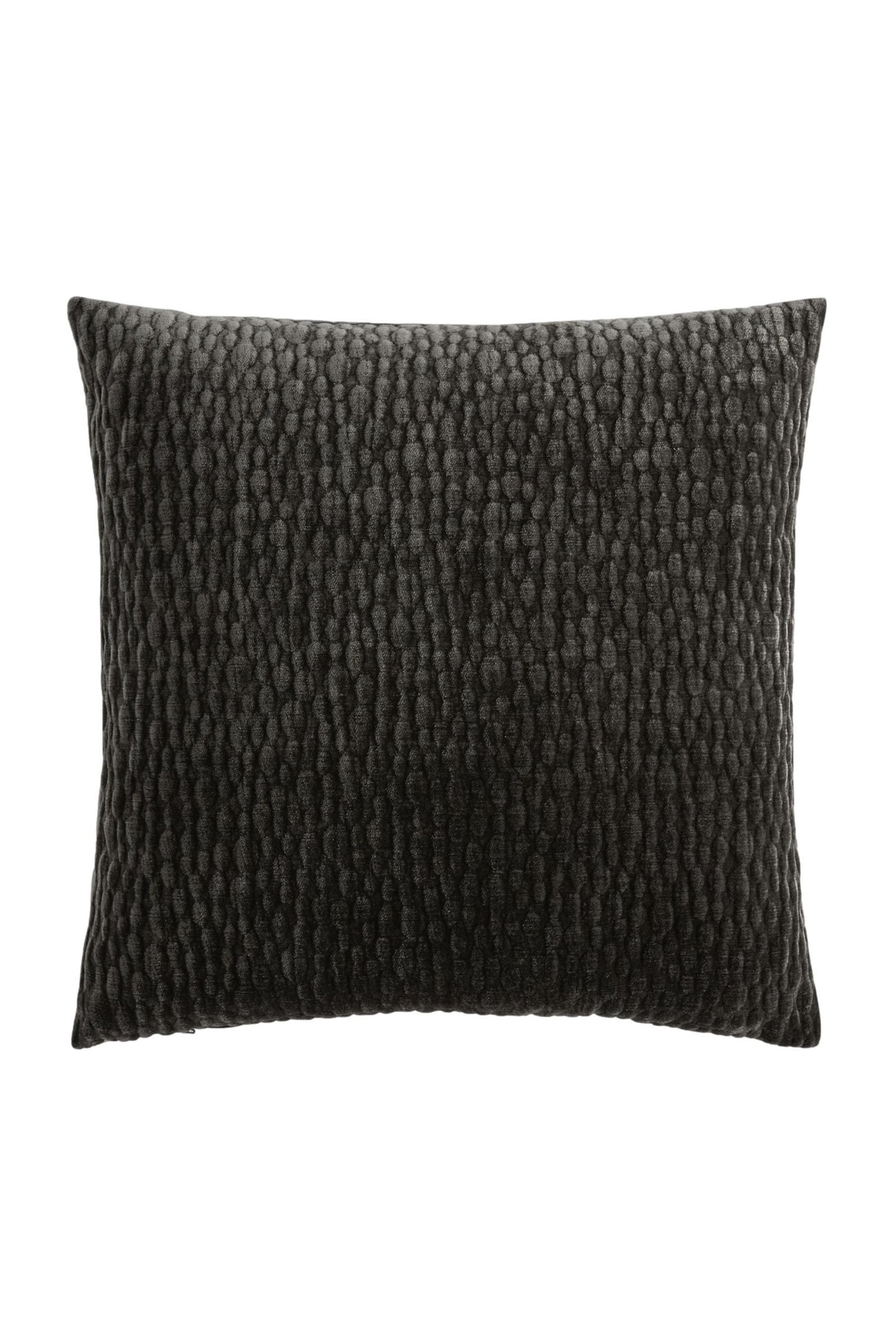Dekokissen Chenille-Kissen mit Kiesel-Muster 43 x 43 cm