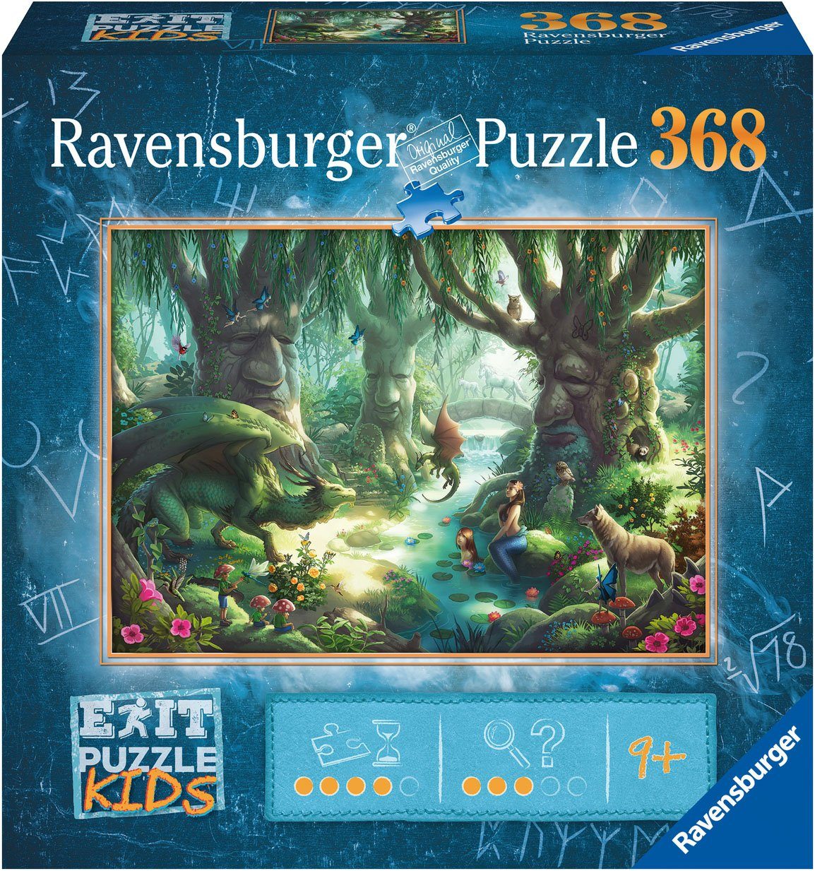 Ravensburger Puzzle EXIT, Kids Der magische Wald, 368 Puzzleteile, Made in Germany