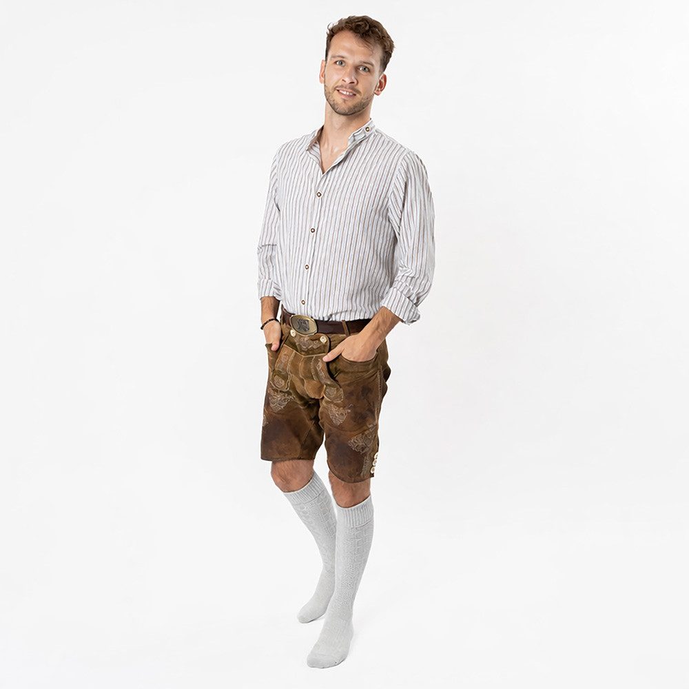 HerzSticht Trachtensocken Herren Lange Trachtensocken 1er Pack (Modell: Silberdistel) (1-Paar) – Bild 5 von 5