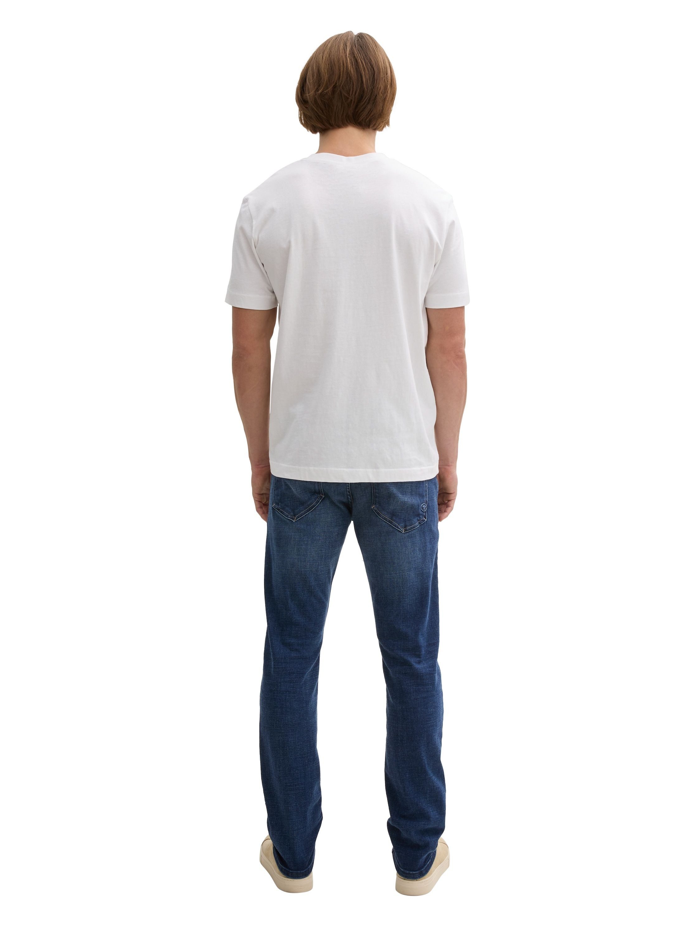 Tom Tailor Herren Jeans JOSH - Regular Slim Fit - Blau - Used Mid Stone Blu günstig online kaufen