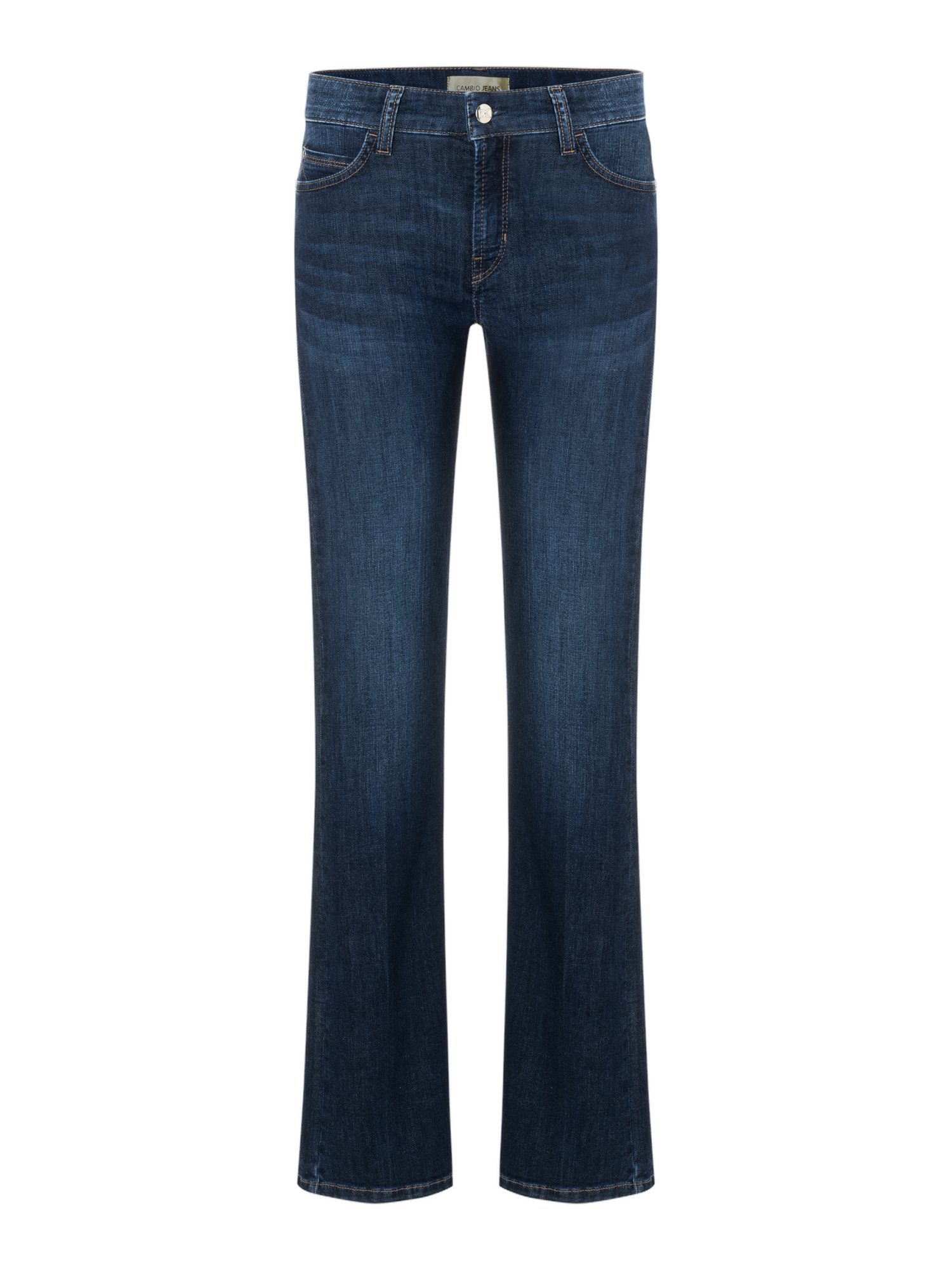 Cambio Stretch-Hose blau,Casual,Baumwolle,Unifarben,Flared Fit,Mittel