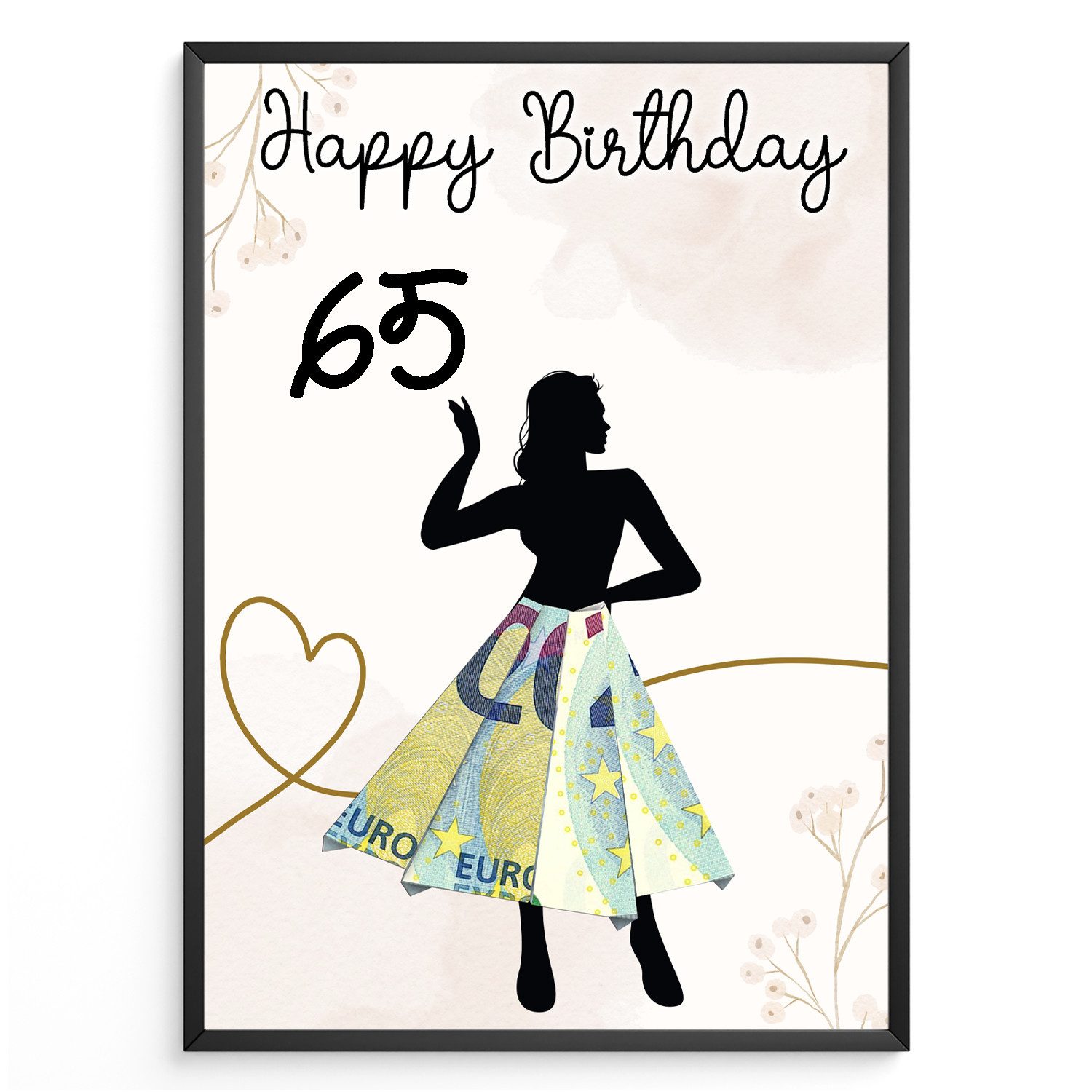 Tigerlino Poster Geldgeschenk Geburtstag Frauen Freundin günstig online kaufen