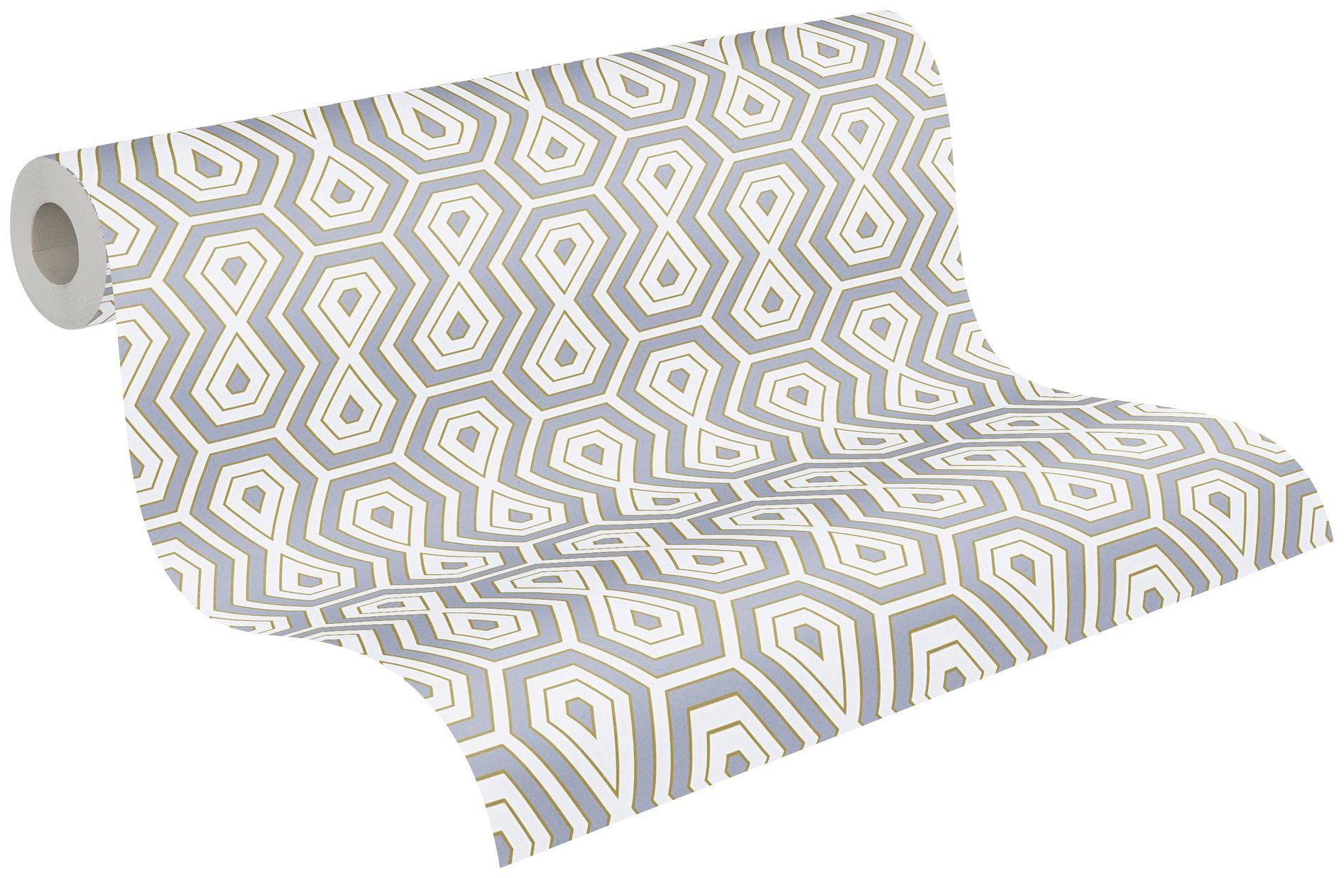 Architects Paper Vliestapete Jungle Chic, glatt, grafisch, Retro, geometrisch, Geometrische Tapete Retro Vintage Tapeten Wohnzimmer Schlafzimmer Flur