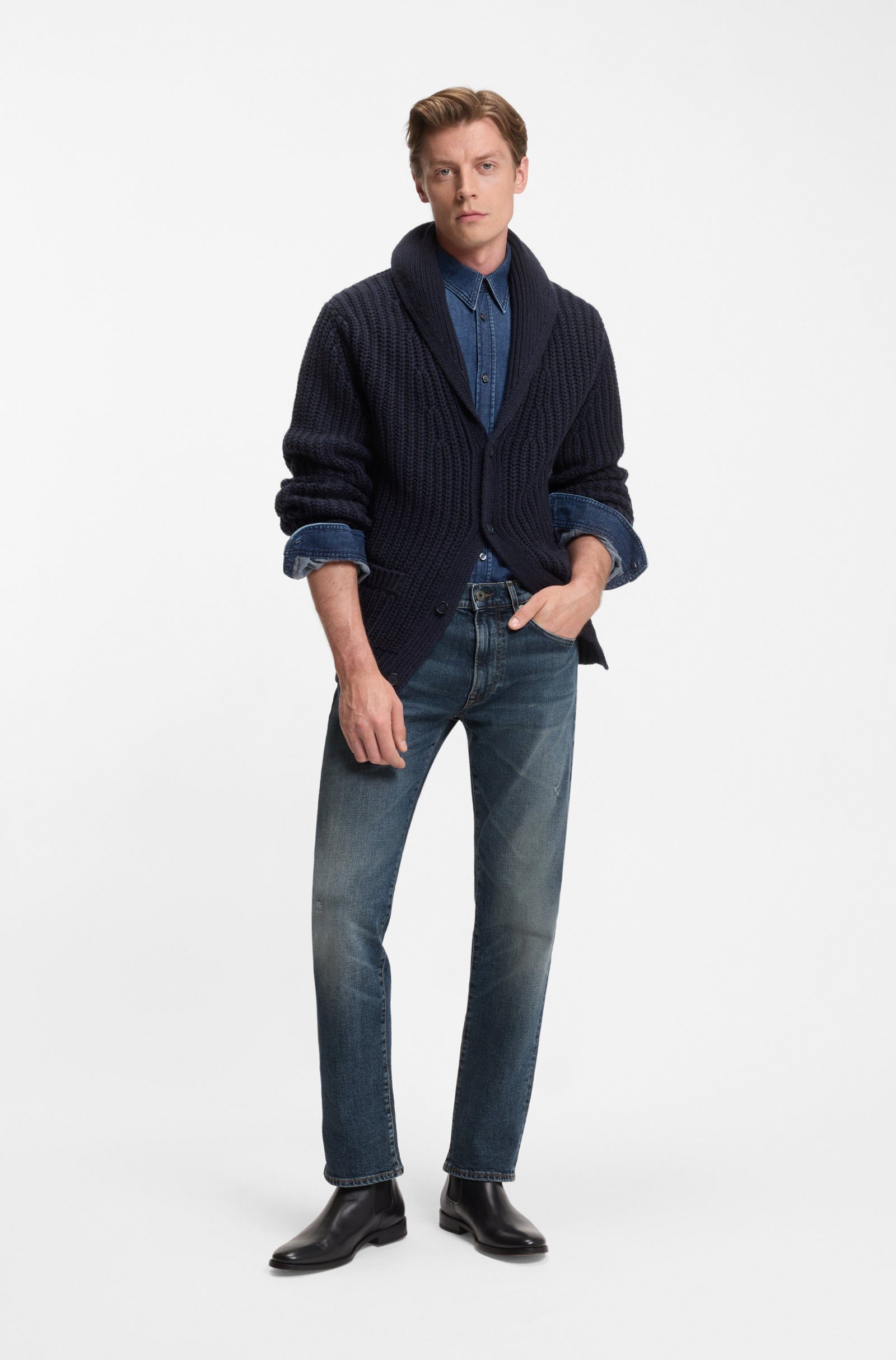 BOSS 5-Pocket-Jeans Jeans aus Stretch-Denim (1-tlg)