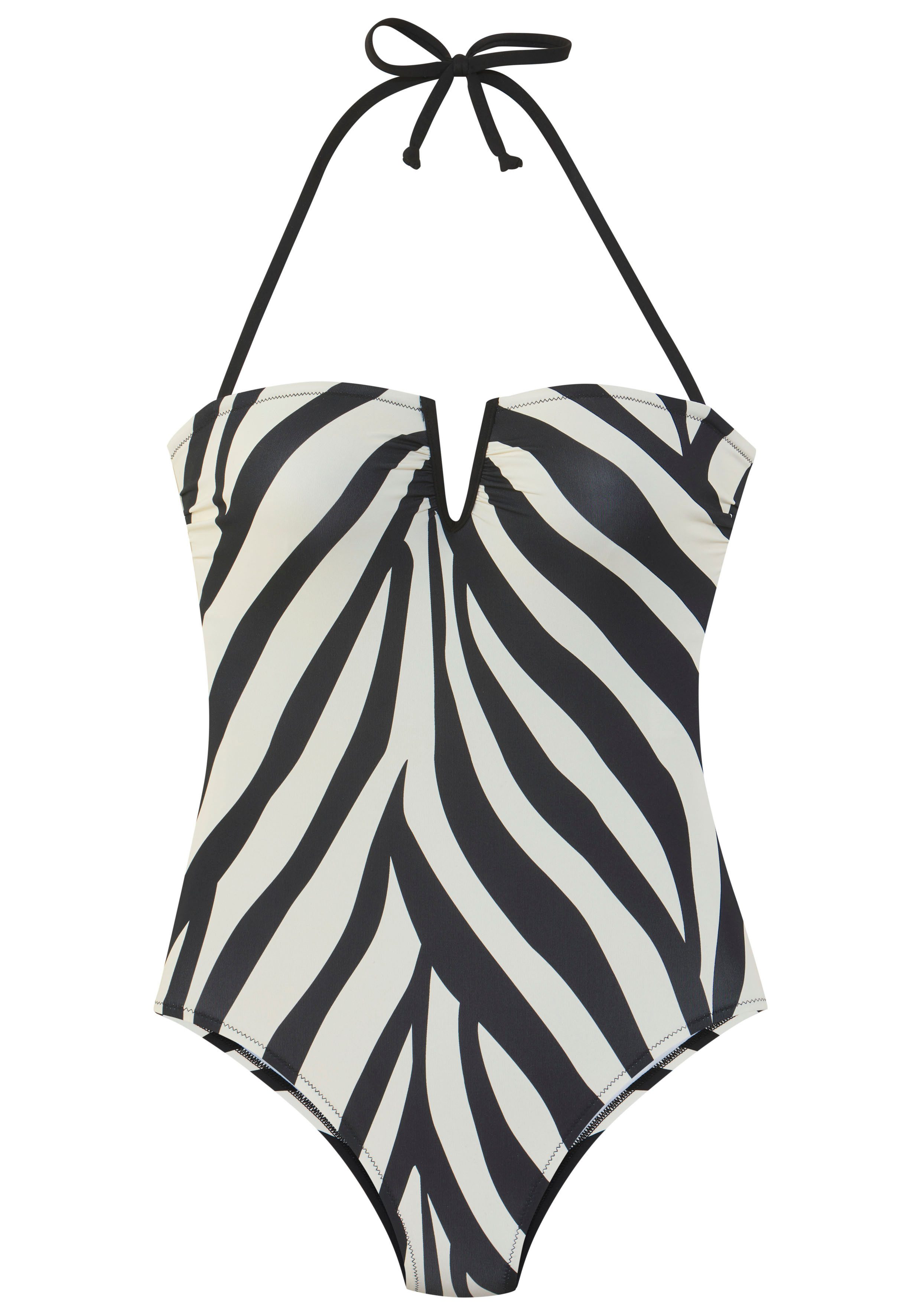 French Connection Badeanzug Louise V-förmige Schnalle zwischen den Cups günstig online kaufen