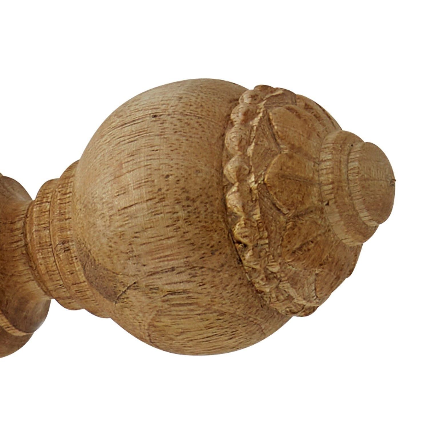 Mirabeau Gardinenstange Gardinenstange Trangé antikbraun, Ø 50 mm, Eisen, Knauf: Mangoholz (mangifera indica), Mangoholz (mangifera indica), none – Bild 5 von 5