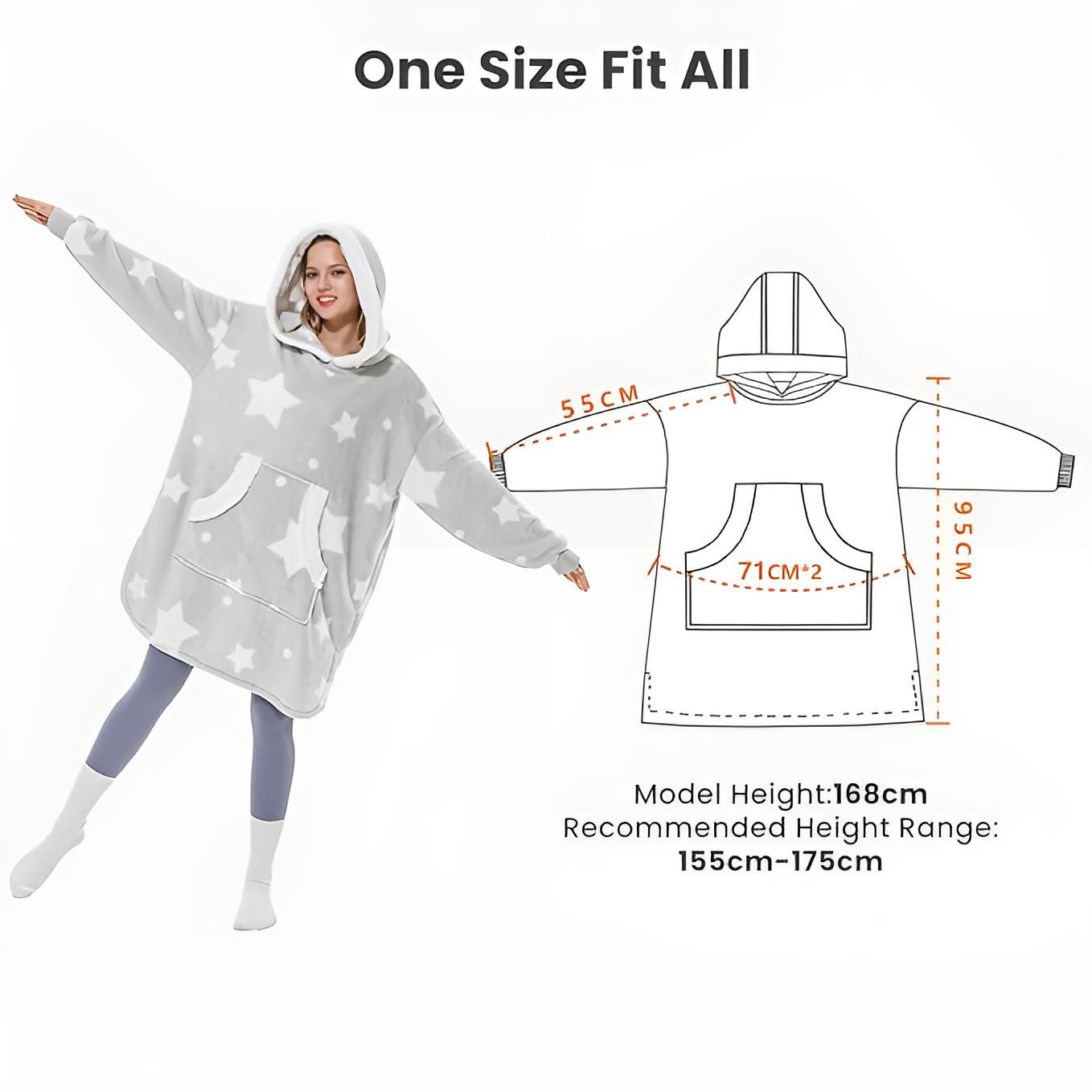 Diyarts Kapuzenpullover (Flanell Hoodie, Übergröße Pullover) günstig online kaufen