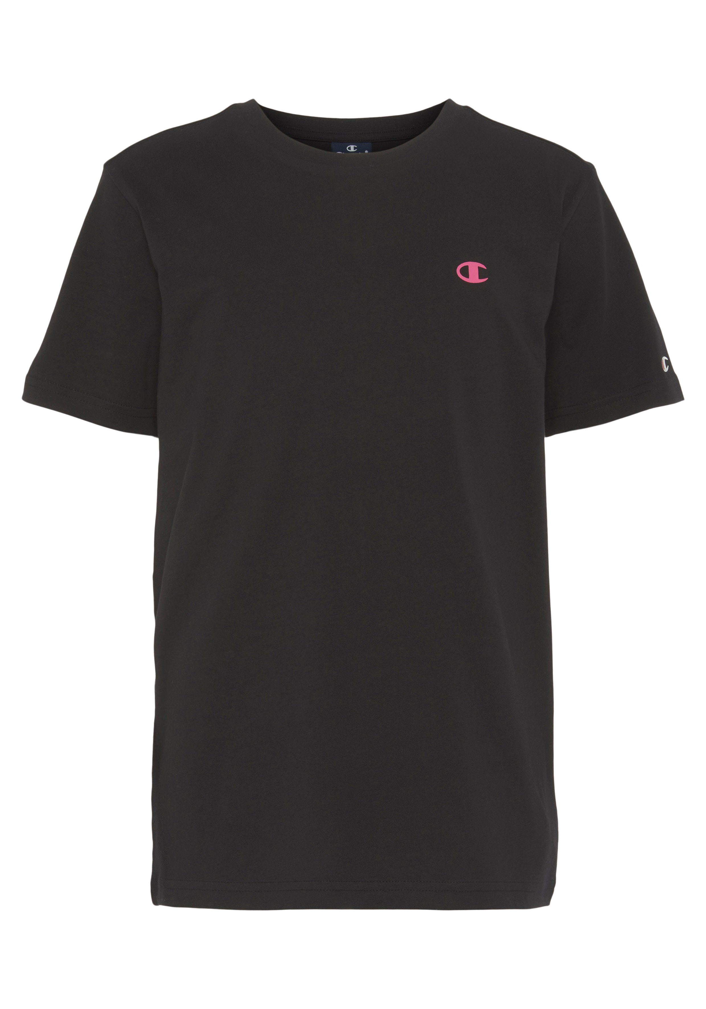 Champion T-Shirt für schwarz Kinder Crewneck T-Shirt 