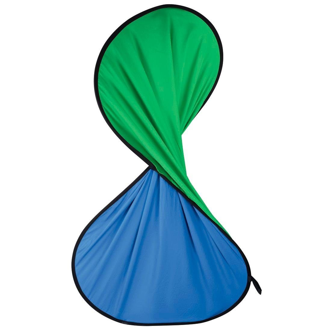 Hama Fotohintergrund Mobiler Greenscreen u. Bluescreen Baumwolle 150x200 cm