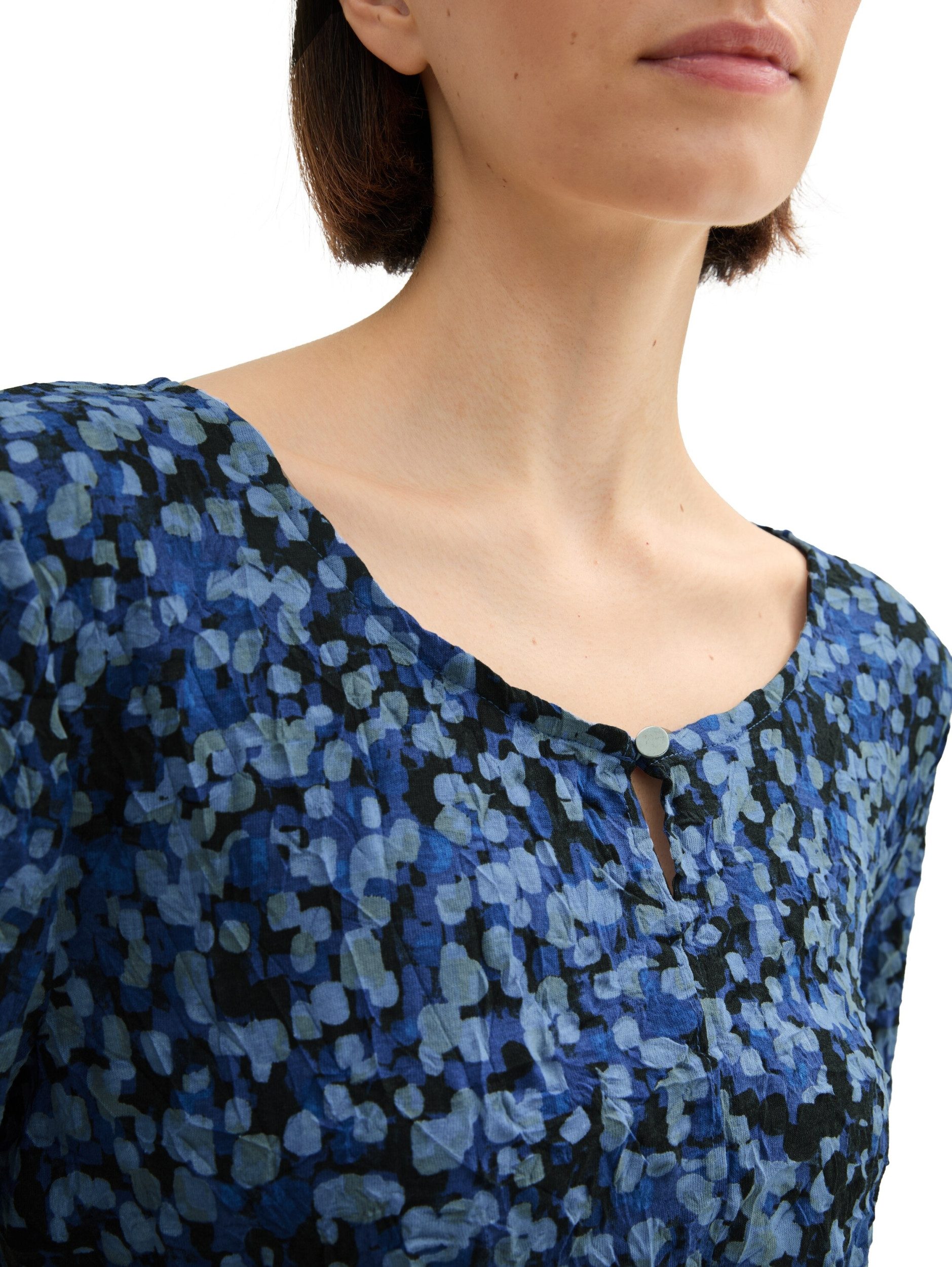 TOM TAILOR T-Shirt T-shirt crincle crew neck