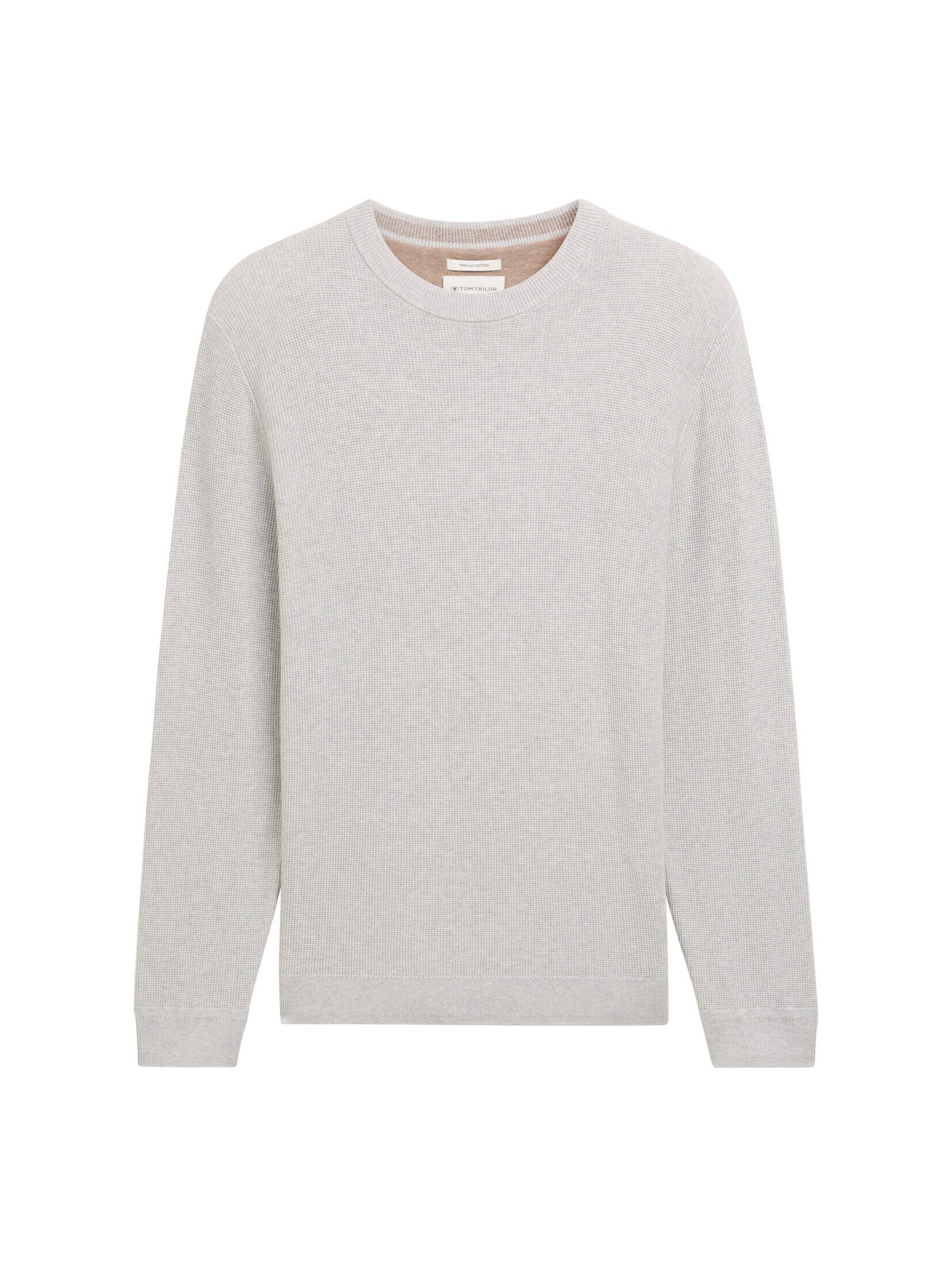 TOM TAILOR Strickpullover Strukturierter Rundhalspullover günstig online kaufen