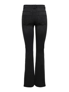 JACQUELINE de YONG Schlagjeans Flared Denim Jeans High Waist Schlaghose JDYNEWFLORA 6781 in Grau