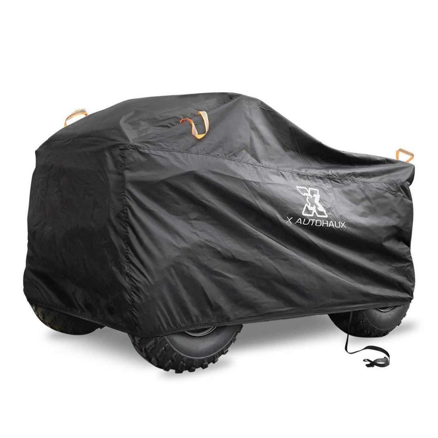 LuxusKollektion Abdeckhaube ATV-Abdeckplane Schwarz Silber XXXL