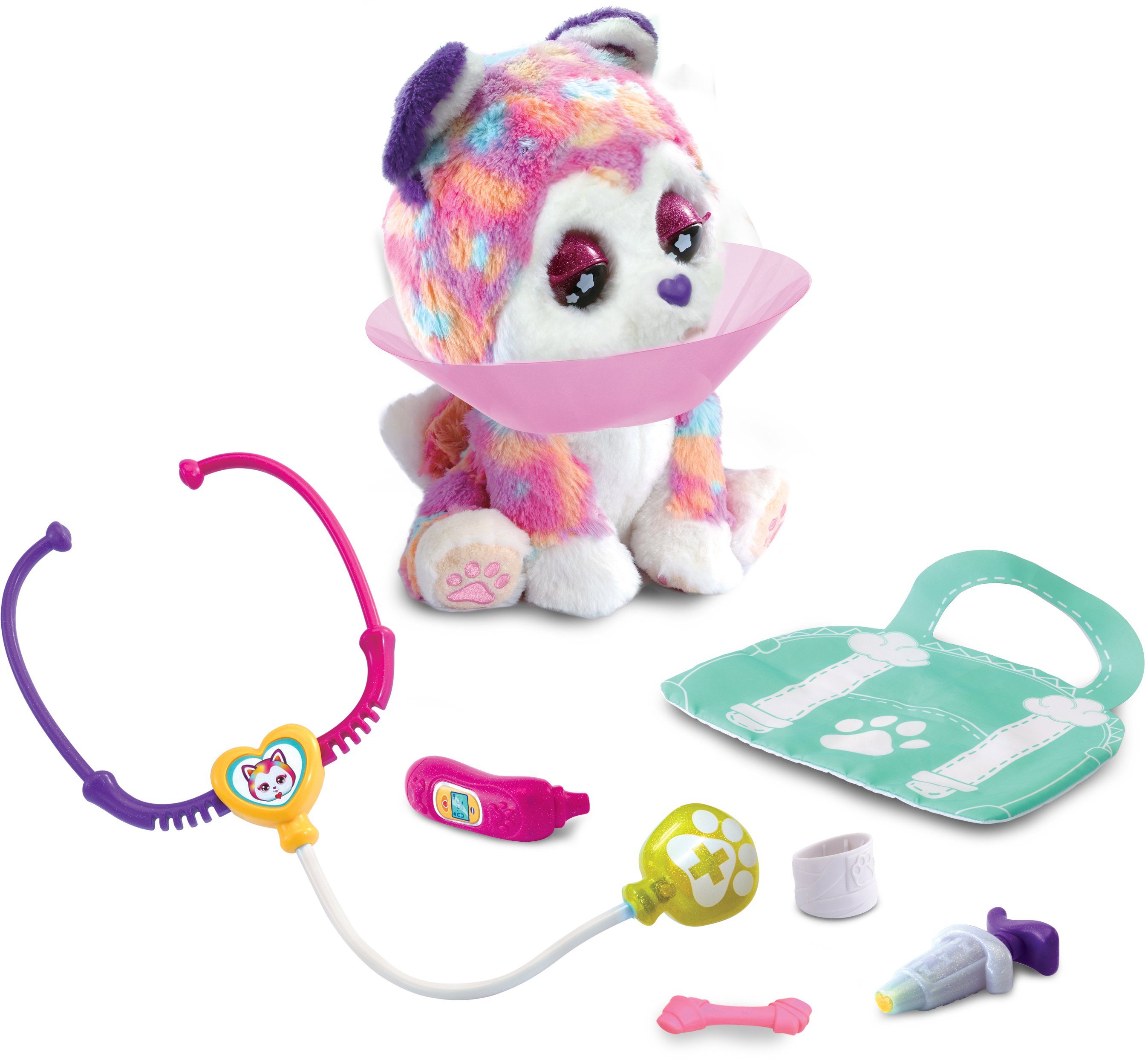 Vtech® Plüschfigur KidiFriends, Whoopie, die tapfere Hunde-Patientin, mit Sound
