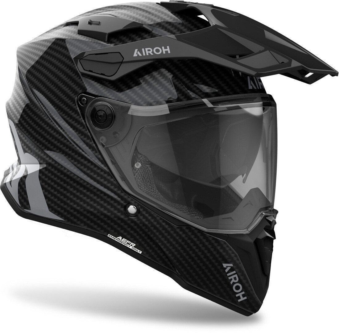 Airoh Motocrosshelm Commander 2 Full Carbon Motocross Helm, Vorbereitet Für Kommunikationssystem,notfallsystem-polsterung (eq