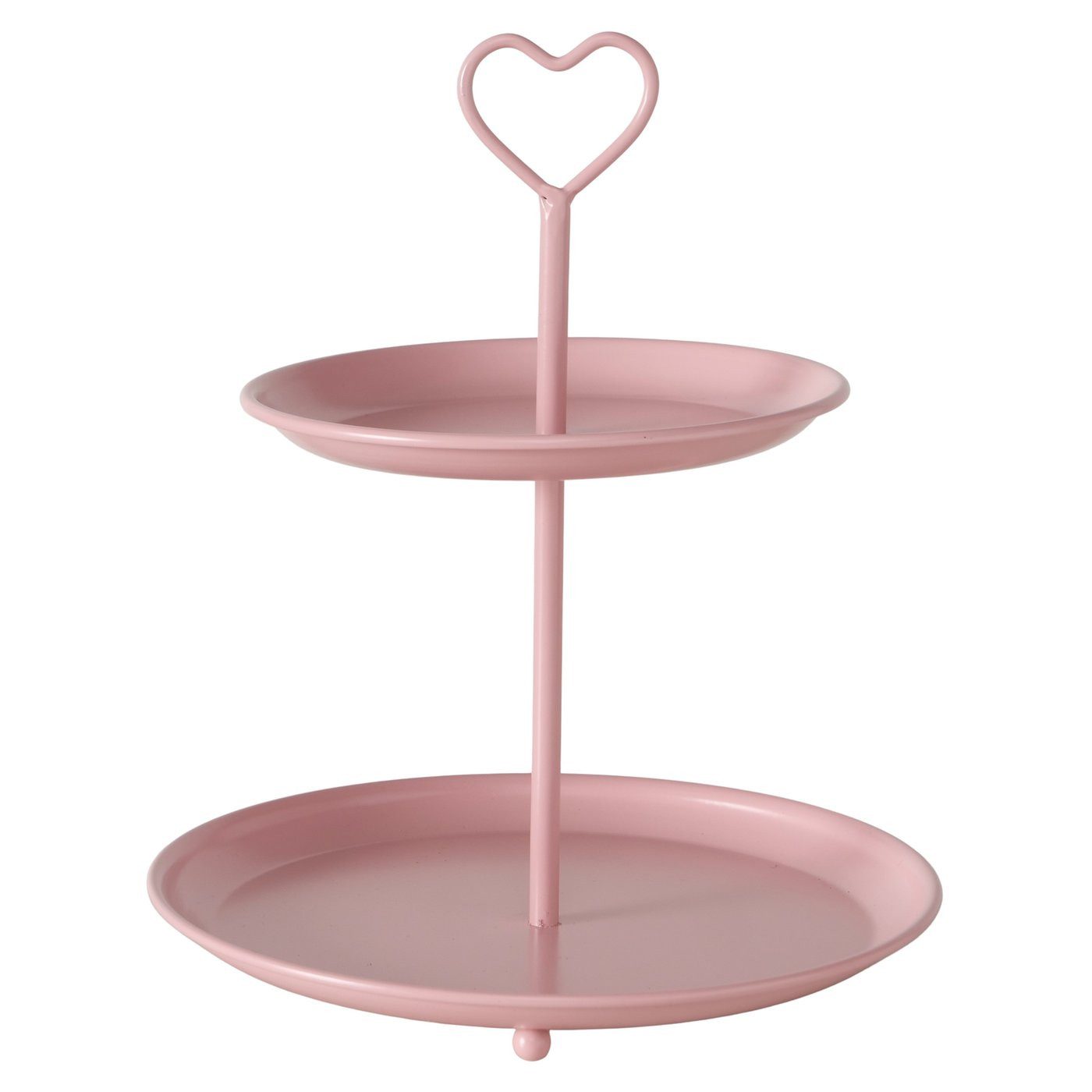 BOLTZE Etagere rosa Herz H25cm matt
