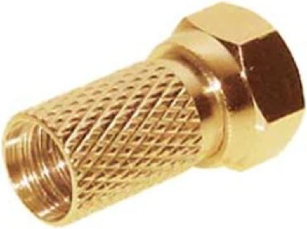 Kabeldurchmesser großer F-Stecker für Transmedia vergoldet, SAT-Kabel mit Mutter 6,7mm
