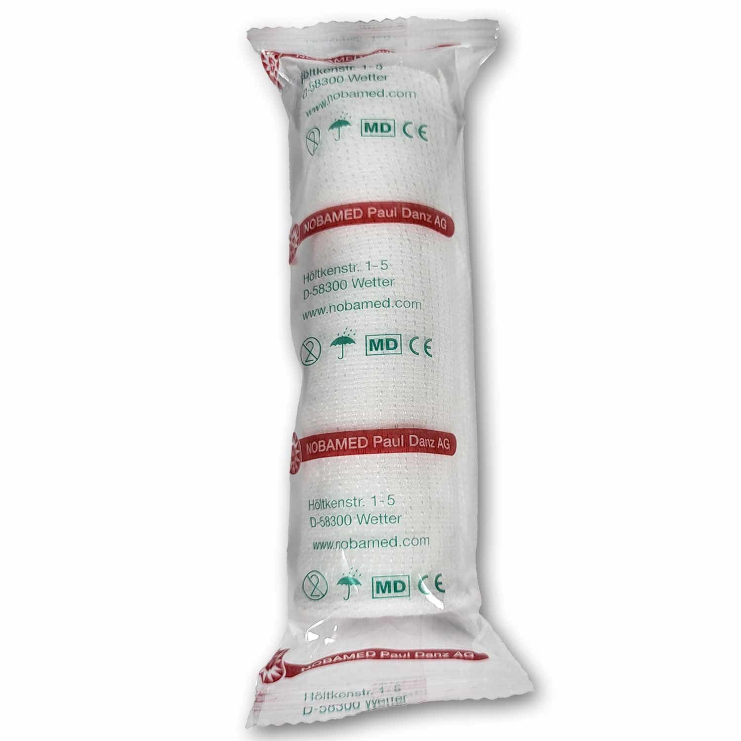 NOBAMED Paul Danz AG Erste-Hilfe-Set NOBAMED NOBAFIX Fixierbinde in Folie 10 cm x 4 m, (1 St), für Gelenke und Körperrundungen