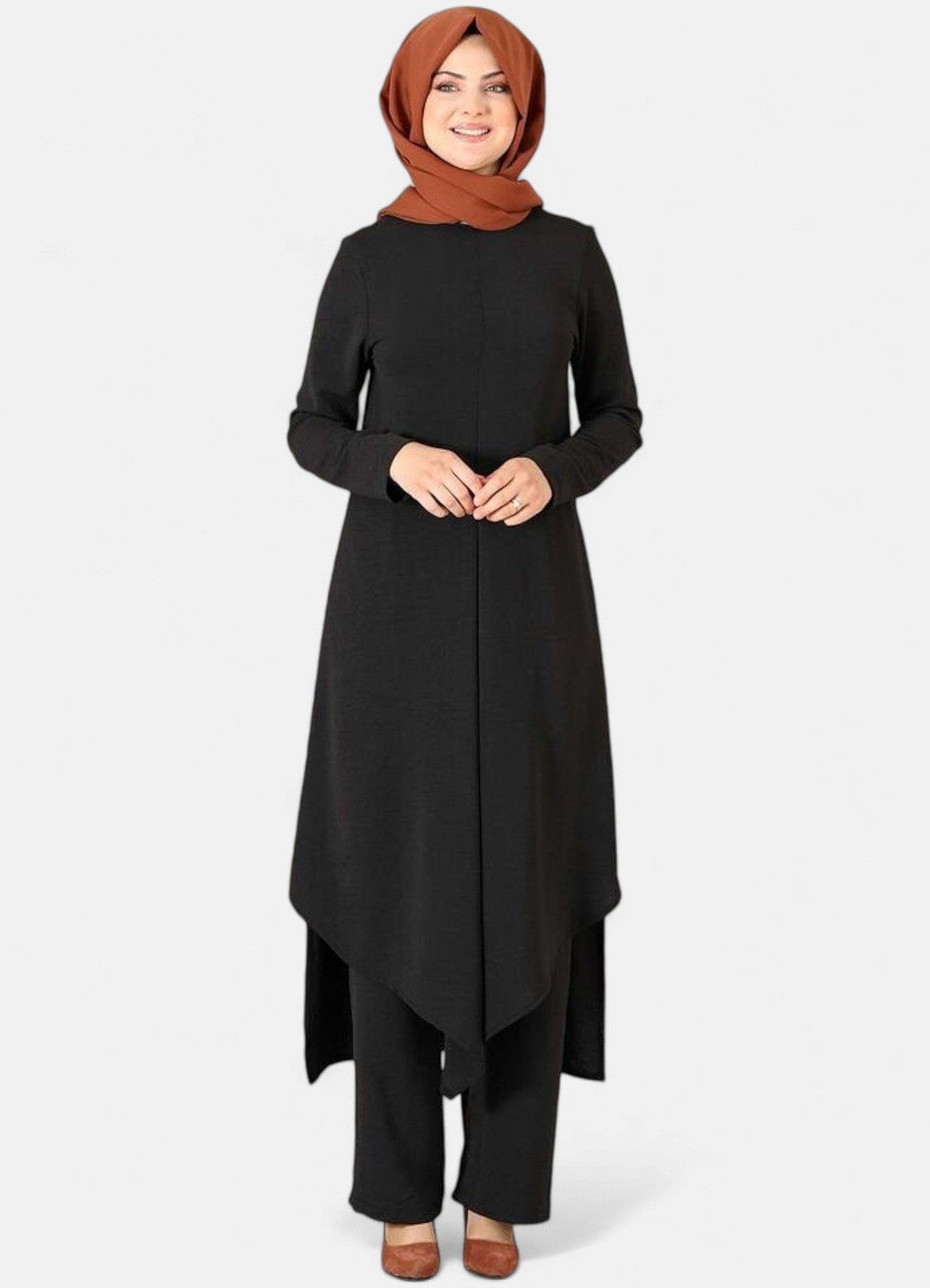 Modavitrini Longtunika Damen Zweiteiler Set mit günstig online kaufen