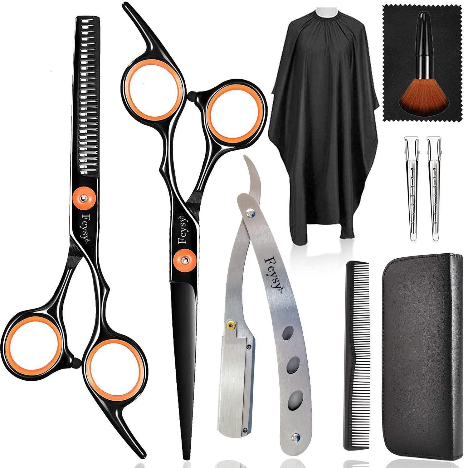 LuxusKollektion Scheren-Set Haarschneideschere Effilierschere Set Profi Haarschere Salon