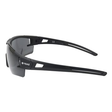 YEAZ Sportbrille SUNBLOW sport-sonnenbrille black/grey, Guter Schutz bei optimierter Sicht