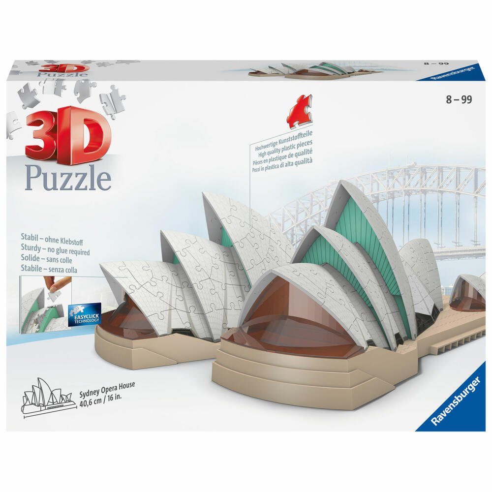 Ravensburger 3D пазлы 3D Sydney Opera 216 Teile, Пазлыteile