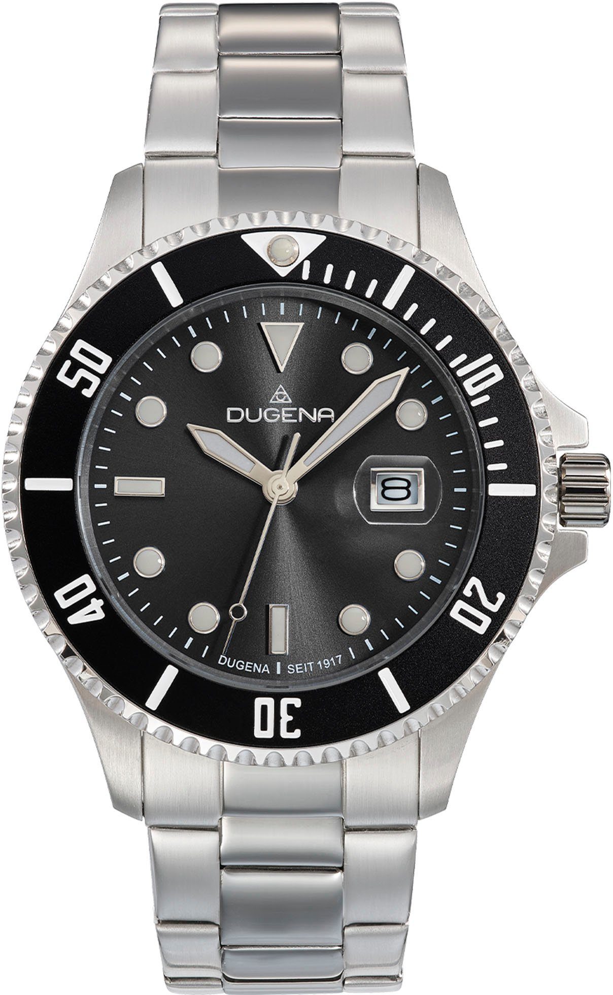 Dugena Quarzuhr Diver XL, 4461002-1, Armbanduhr, Herrenuhr, Datum, Leuchtzeiger