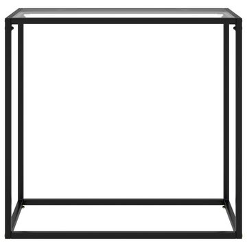 furnicato Beistelltisch Konsolentisch Transparent 80x35x75 cm Hartglas