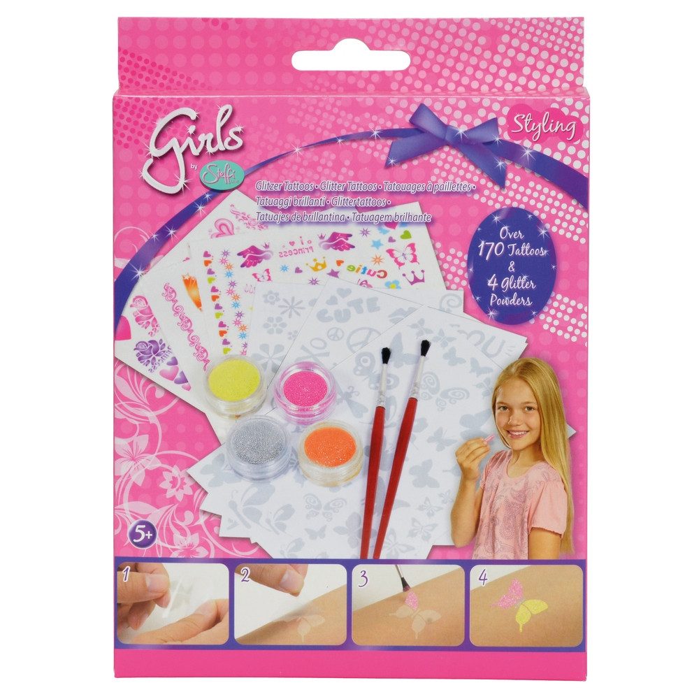 Simba Dickie Kindertattoo Tattooset Steffi Love Glitter Tattoos