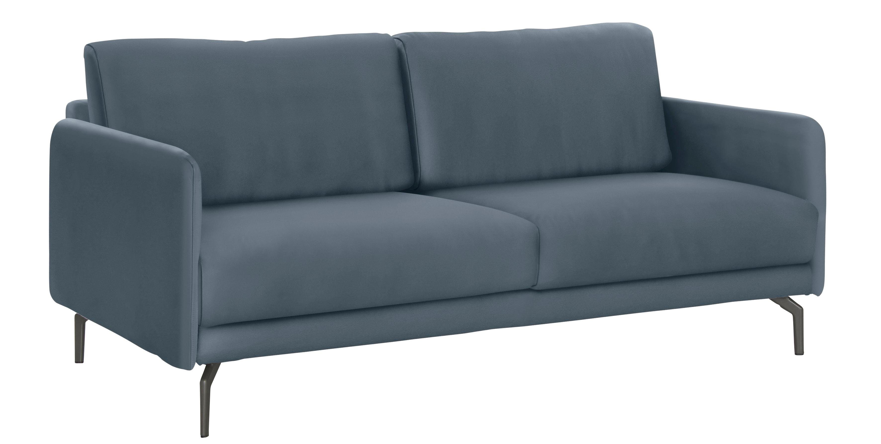 cm, sofa Umbragrau schmal, 3-Sitzer 190 Breite hülsta sehr Armlehne Alugussfuß hs.450,