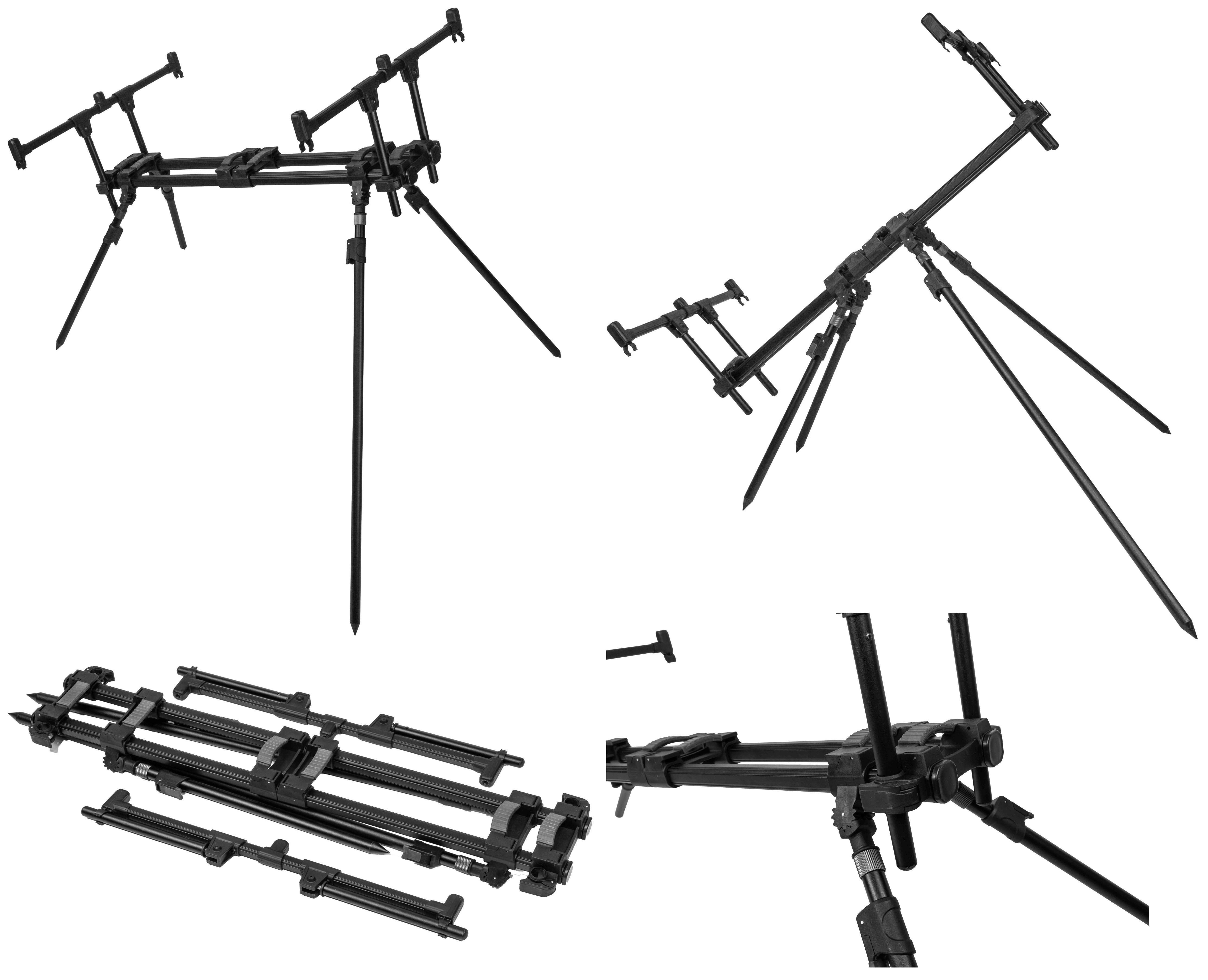 MIKADO Total Fishing Rutenständer RODPOD - BEAST POD 3 RUTEN - Rod Pod Karpfen Raubfisch Rutenhalter, (1-tlg., Verschiedene Verstellmöglichkeiten)