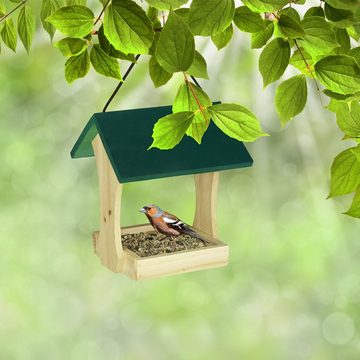 relaxdays Vogelhaus Vogelfutterhaus zum Aufhängen