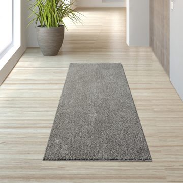 Teppich Klassischer Kuschelteppich warm & kuschelig, in grau, TeppichHome24, rechteckig, Höhe: 25 mm