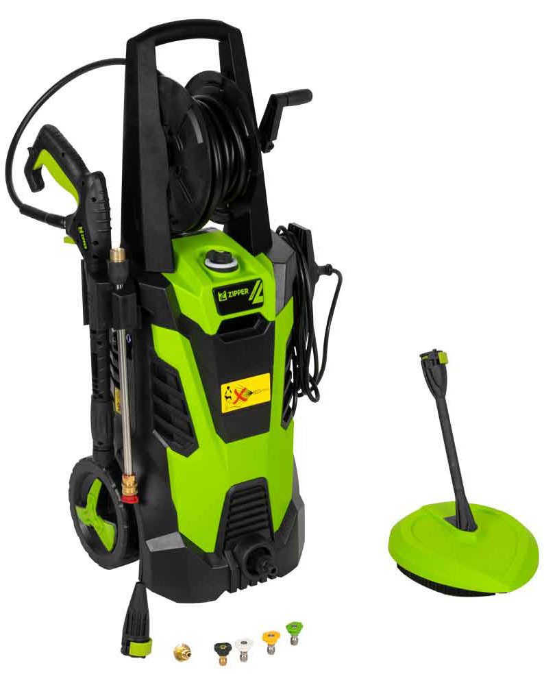 ZIPPER Hochdruckreiniger ZI-HDR195, Druck max: 195 bar, 2300 W, Fördermenge max: 390 l/h, Stahllanze mit 5 Düsen