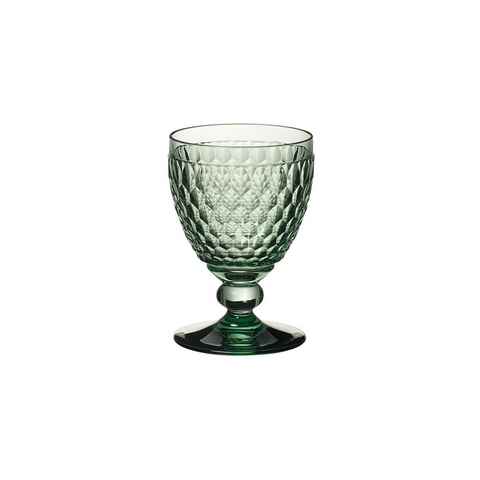 Villeroy & Boch Rotweinglas Boston Coloured Rotweinglas Grün, Glas