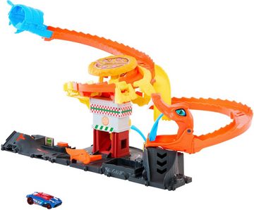 Hot Wheels Autorennbahn City Cobra Slam Pizza Attack, inklusive 1 Spielzeugauto