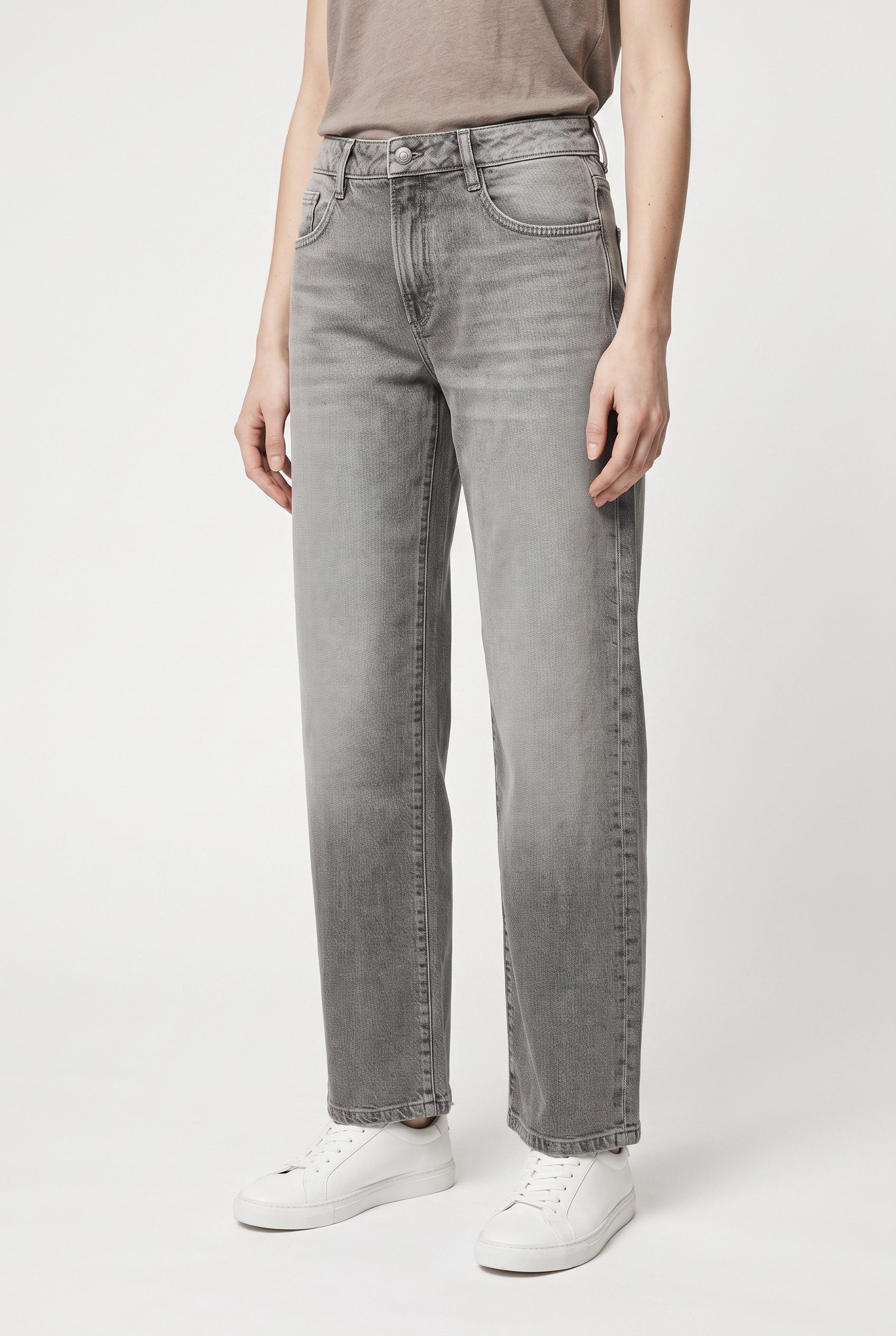 QS 5-Pocket-Hose Barrel Leg Jeans mit Stretch