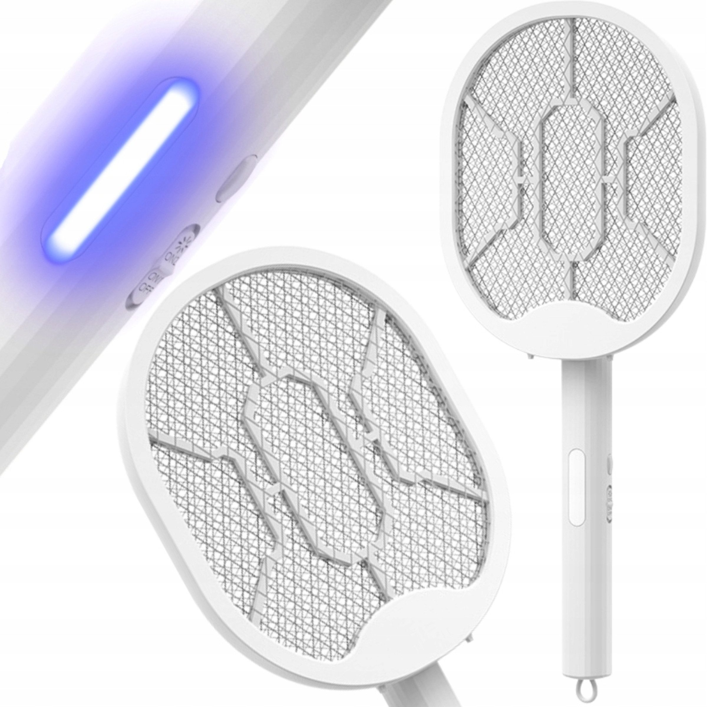 Verkgroup Fliegenklatsche Elektrische Fliegenklatsche UV USB-C faltbar 3000V, UV-Licht, 3000V Hochspannungsnetz, faltbar, USB-C Akku, 2 Funktionen