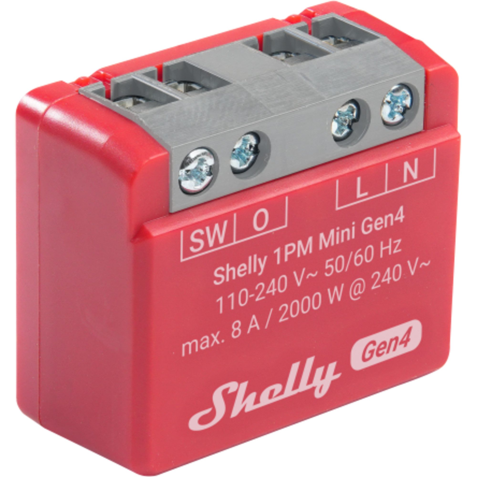 Shelly Relais-Modul Shelly 1PM Mini Gen4, Relais, (2er Pack)