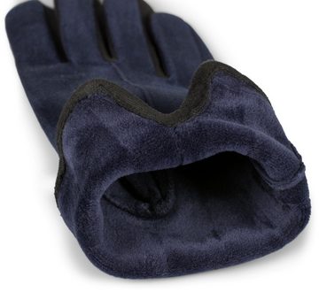 styleBREAKER Fleecehandschuhe Touchscreen Handschuhe Kontrast