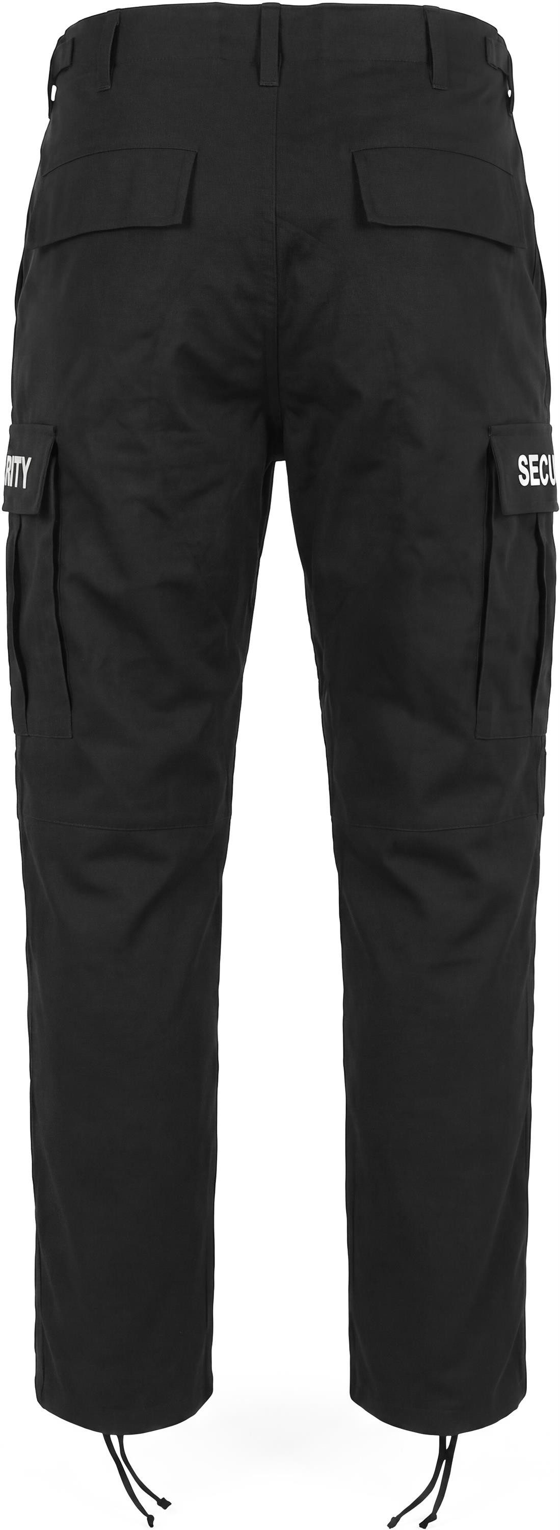 normani Outdoorhose Herren Rangerhose SECURITY Security Hose Feldhose Arbeitshose mit Schirftzug beidseitig – Bild 5 von 5