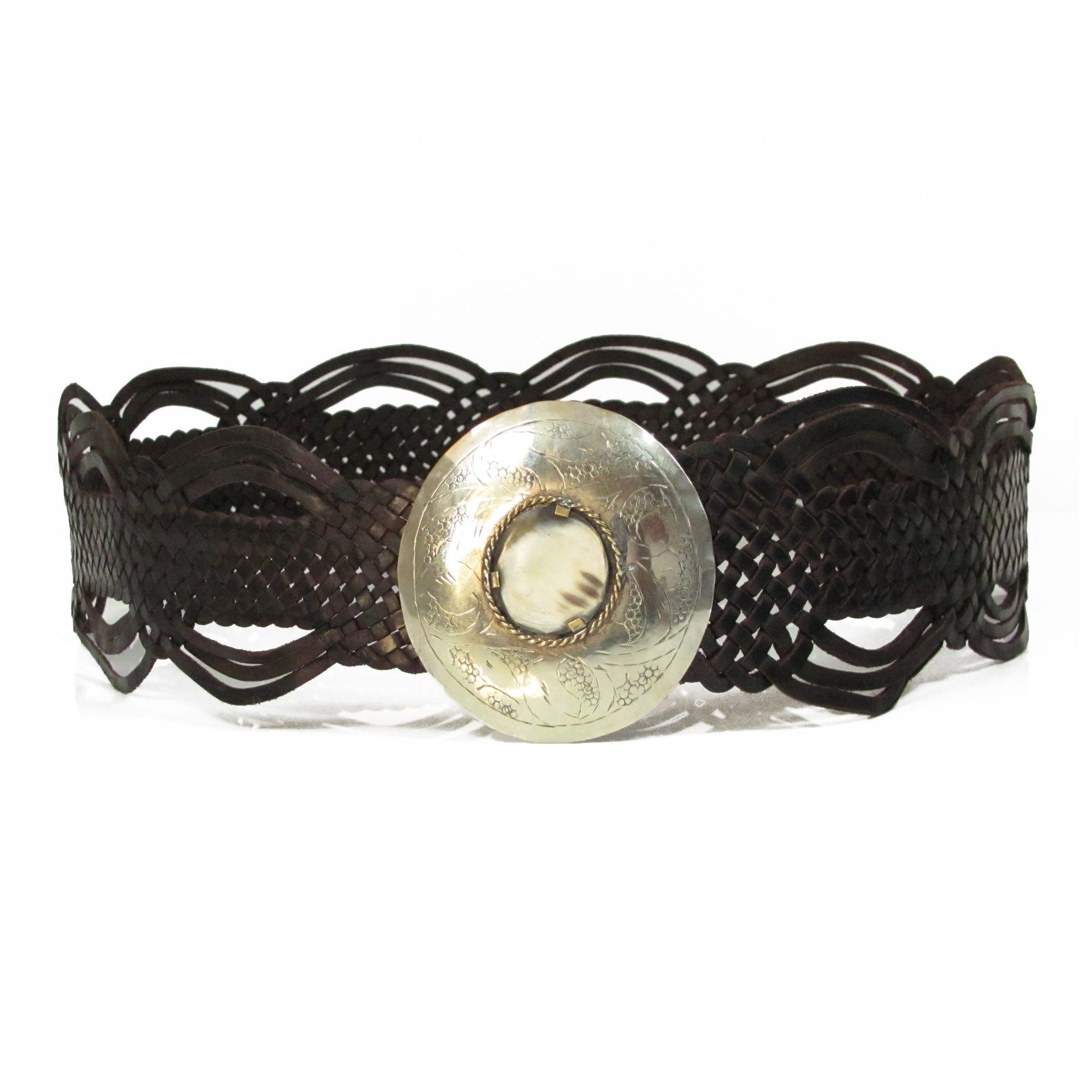 ALMADIH Taillengürtel Leder Damen Ledergürtel Hüftgürtel Damengürtel Boho V günstig online kaufen