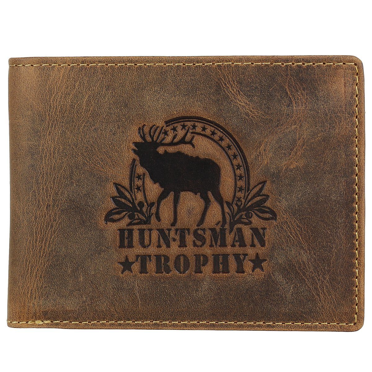 Greenburry Geldbörse Vintage Trophy RFID Huntsman BV-1705-HT-Stag Geldbörse Leder