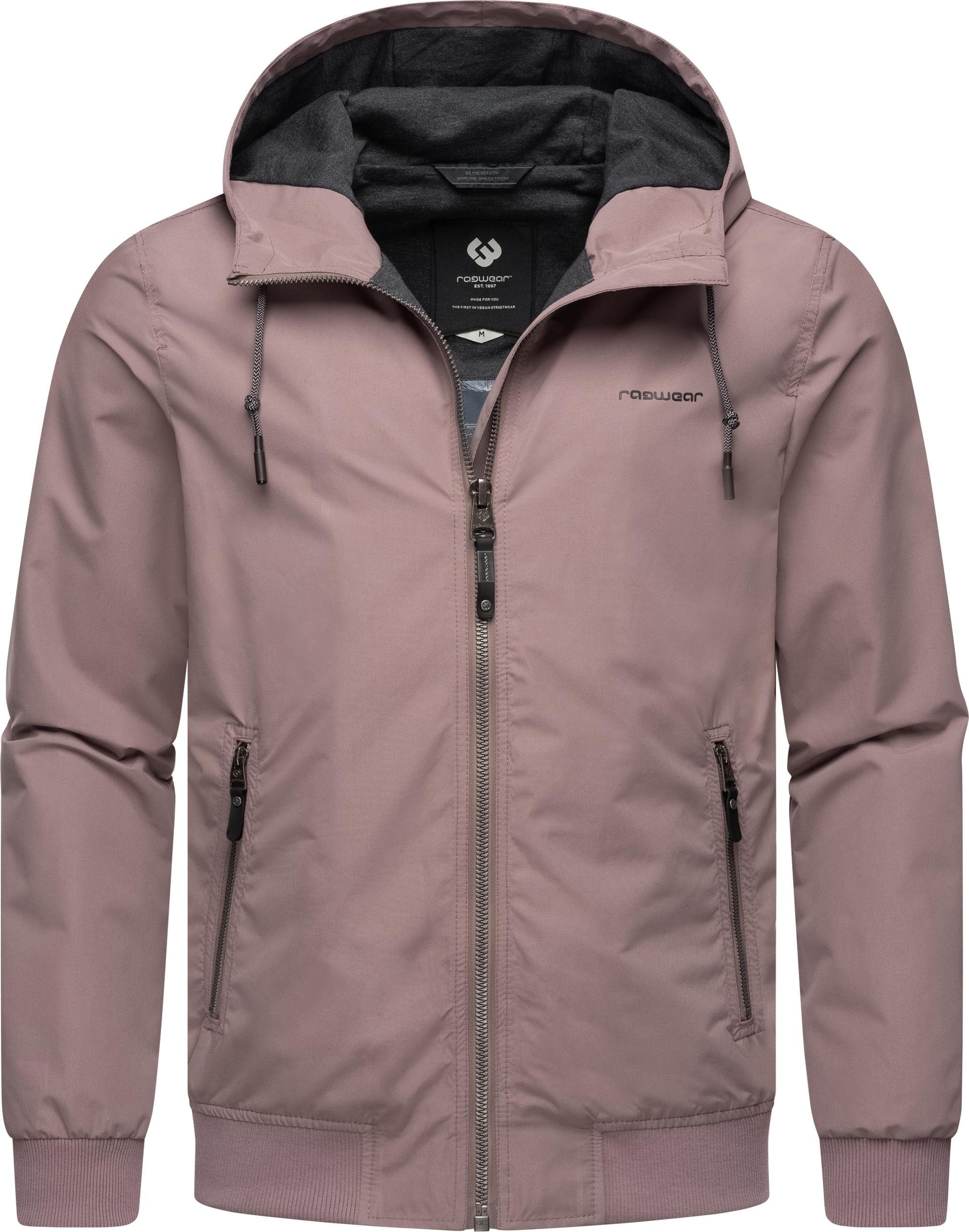 Ragwear Outdoorjacke Perci Stylische Herren Übergangsjacke mit großer Kapuze