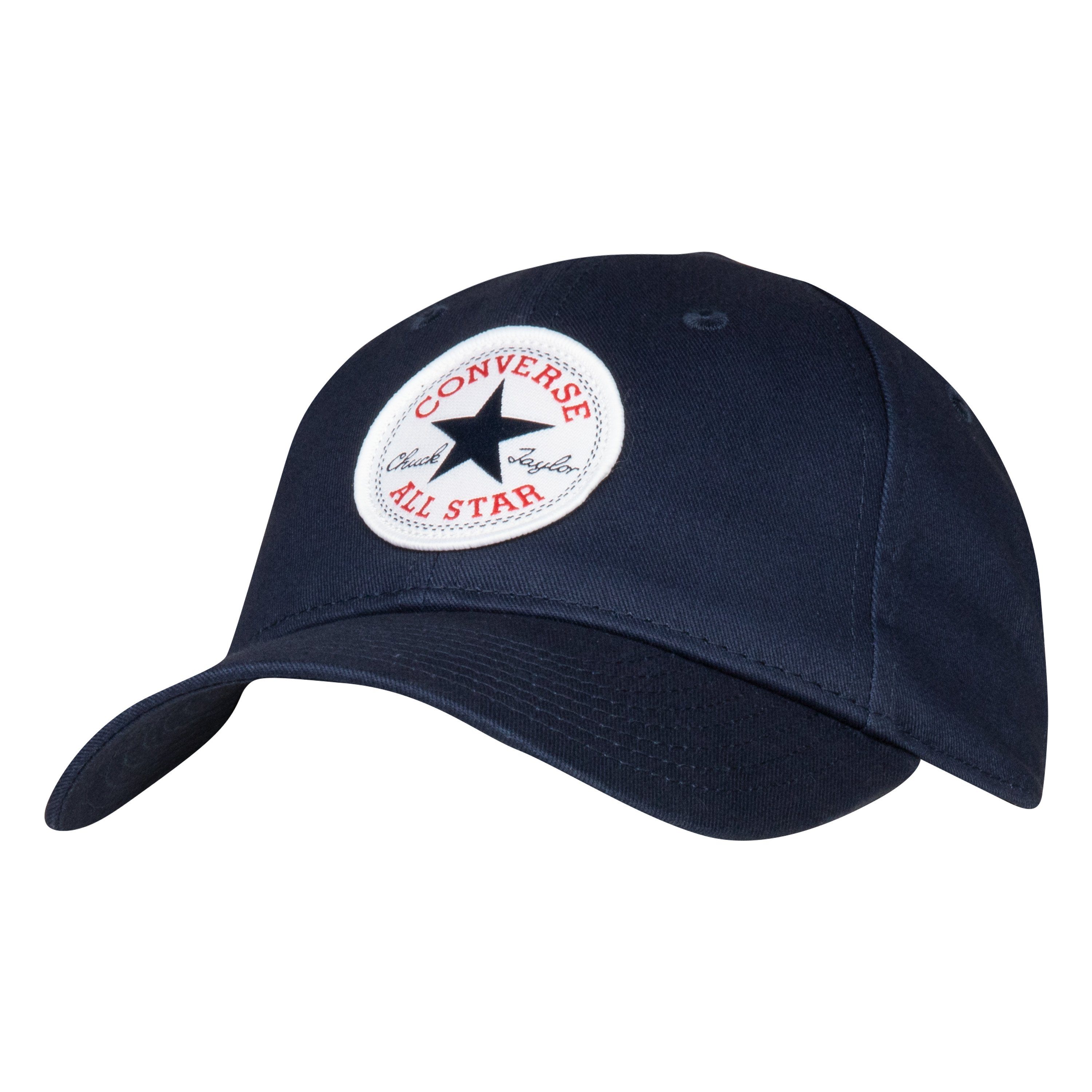 Converse Baseball Cap CAN CHUCK PATCH CURVE BRIM HAT für kids 8-15 Jahre mit gebogenem Schirm, 6-Panel-Design, bestickte Optik