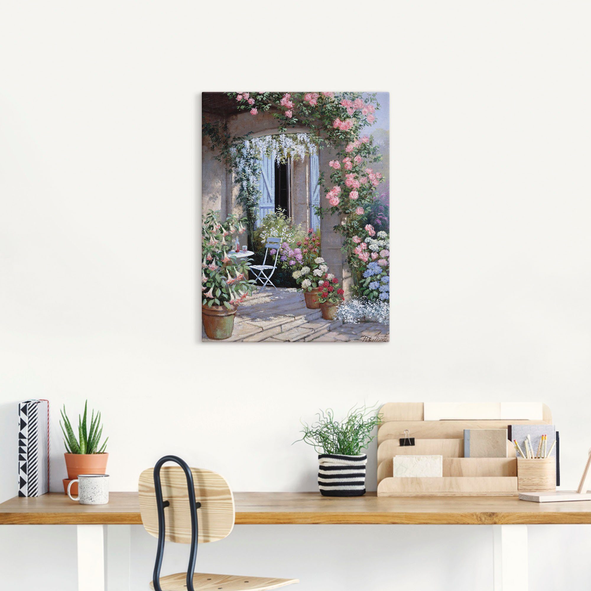 Artland Wandbild Blumenangebot, Garten (1 St), als Leinwandbild, Poster in verschied. Größen