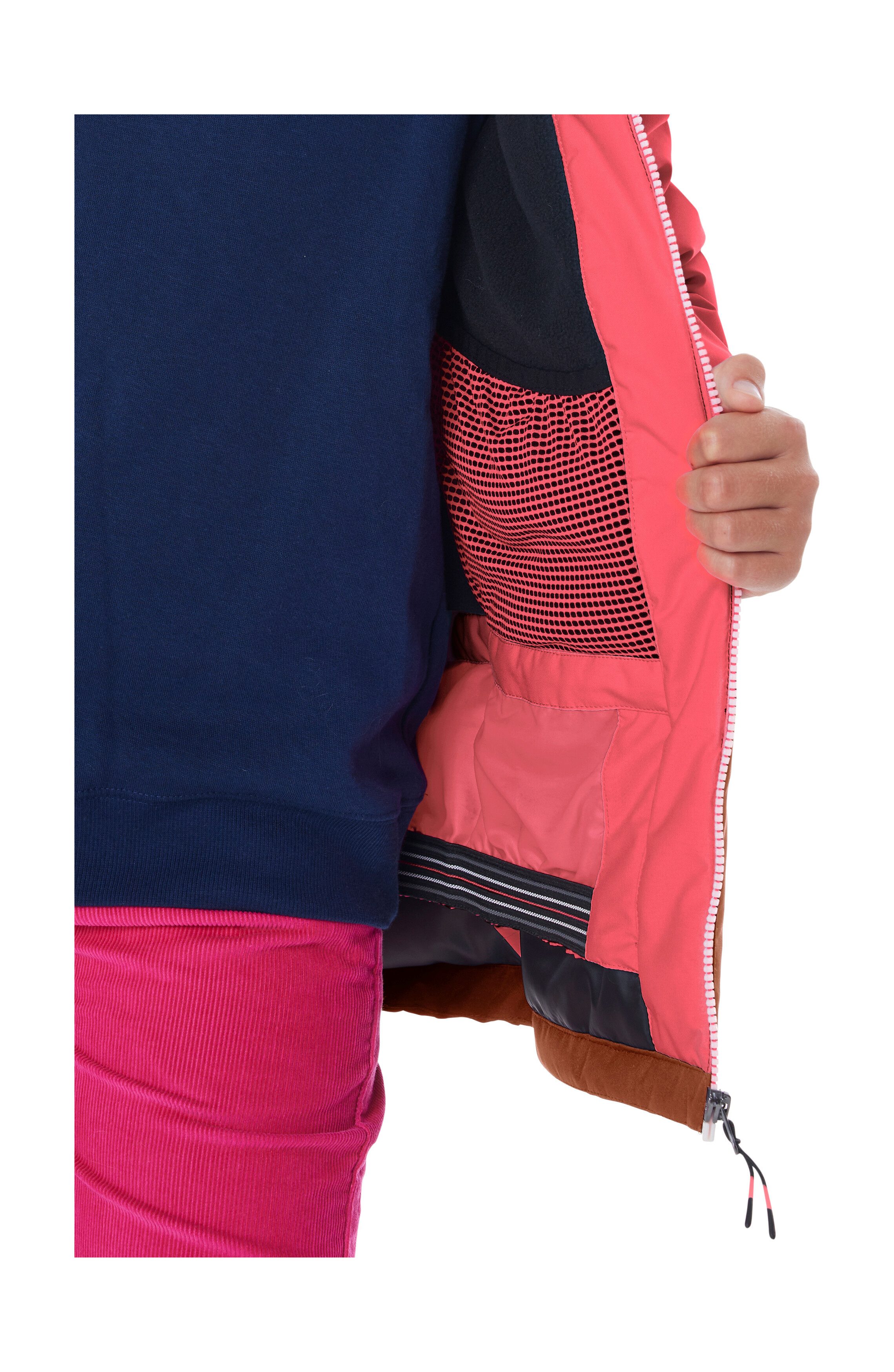 Killtec Skijacke KSW 331 GRLS SKI JCKT Atmungsaktive, wasserdichte Jacke mit Fleece-Innenseite, Skipasstasche