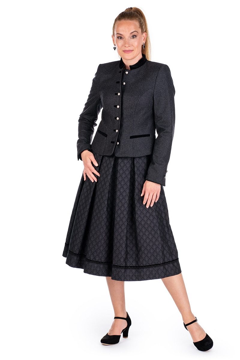 Hammerschmid Trachtenjanker Lodenjacke Damen - EBBS - schwarz – Bild 3 von 3