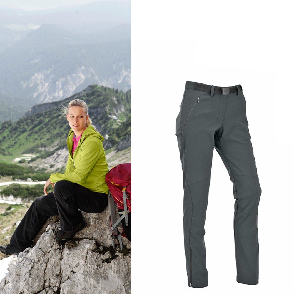 Maul Skihose Maul - Softshellhose - Damen - Perle Peak grau