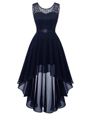 Opspring Abendkleid Damen Vokuhila Cocktailkleid Abendkleider Elegant Festliche Kleider